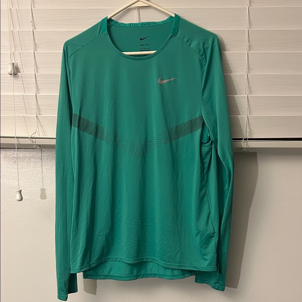 Nike Men’s Long-Sleeve Athletic Top - Teal Green